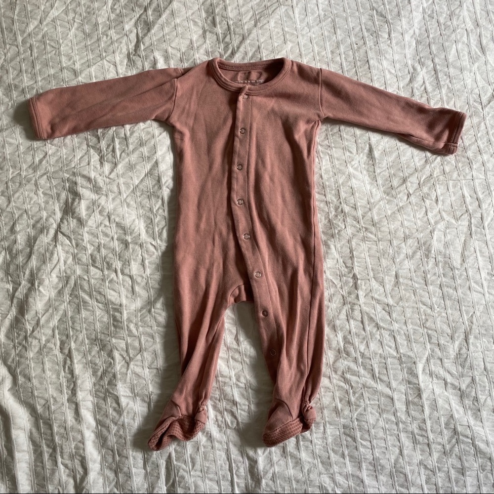 L’oved Baby Footie Mauve 6-9